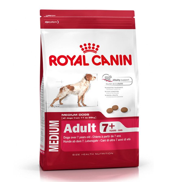 Pienso Royal Canin Medium Adult 7+ 10kg Girona 